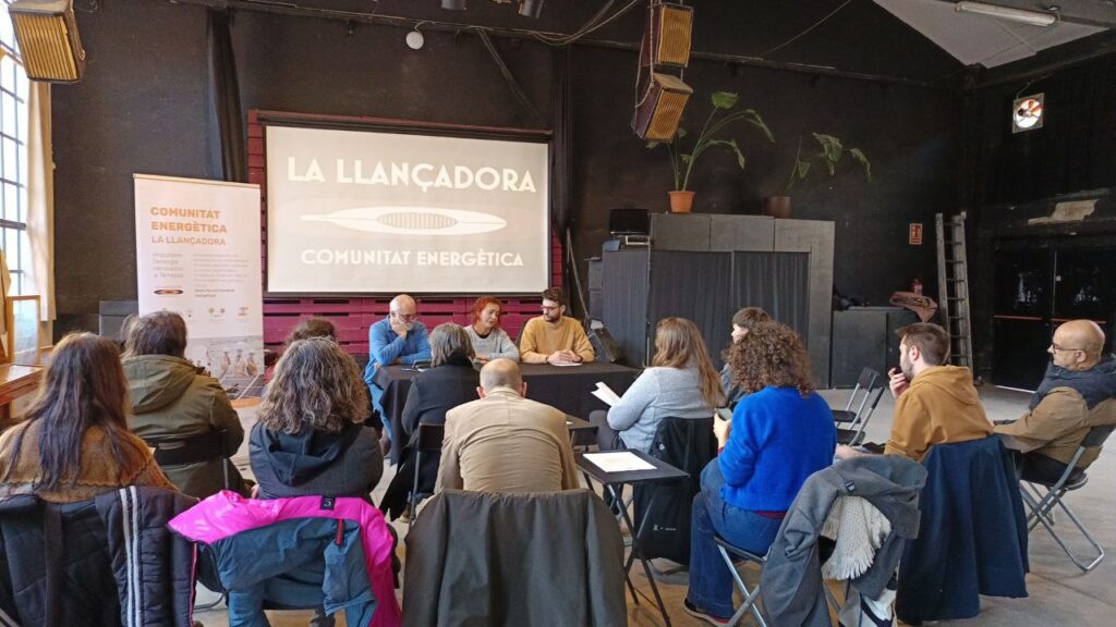 Imatge de la roda de premsa de la Comunitat Energètica.